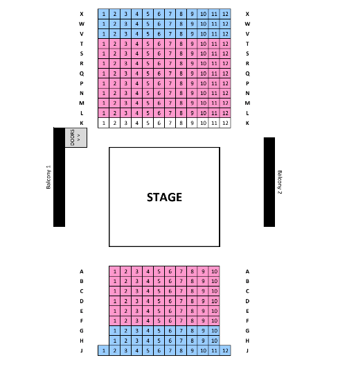 Charing Cross Theatre Seating Plan