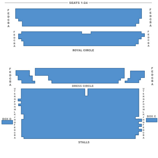 Comedy Theatre Seating Plan
