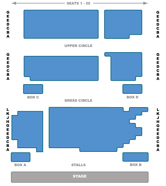 Fortune Theatre Seating Plan