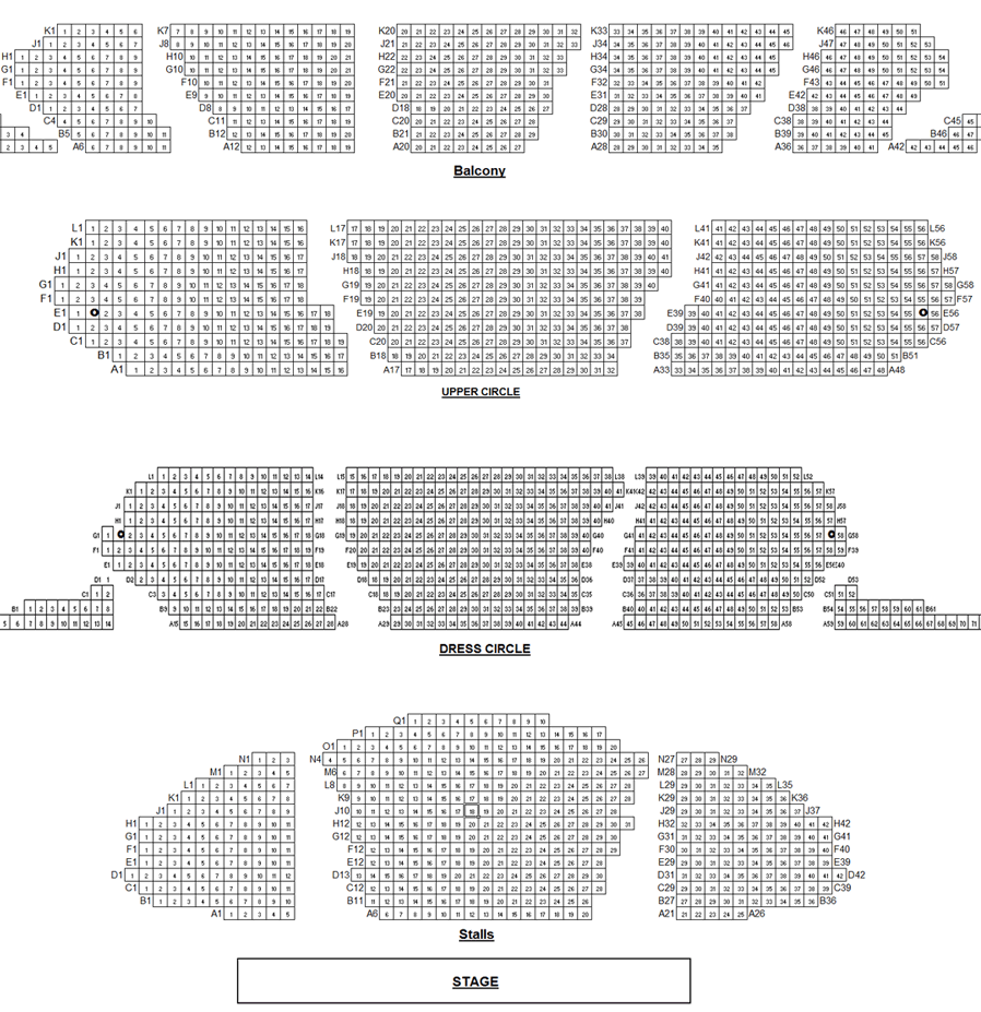 English National Opera Seating Chart