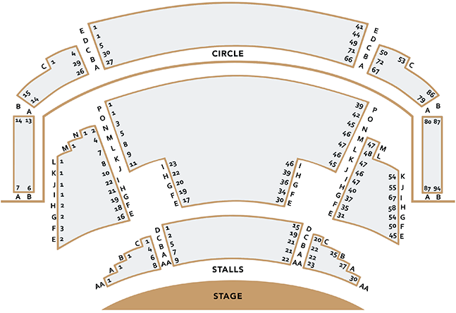 New London Theatre Seating Plan