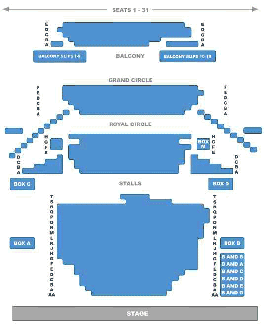 Noel Coward Theatre Seating Chart