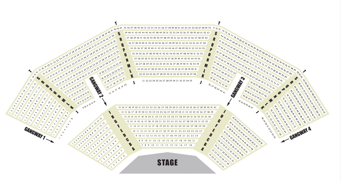 Open Air Theatre Seating Plan