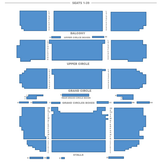 Theatre Royal Drury Lane Seating Chart